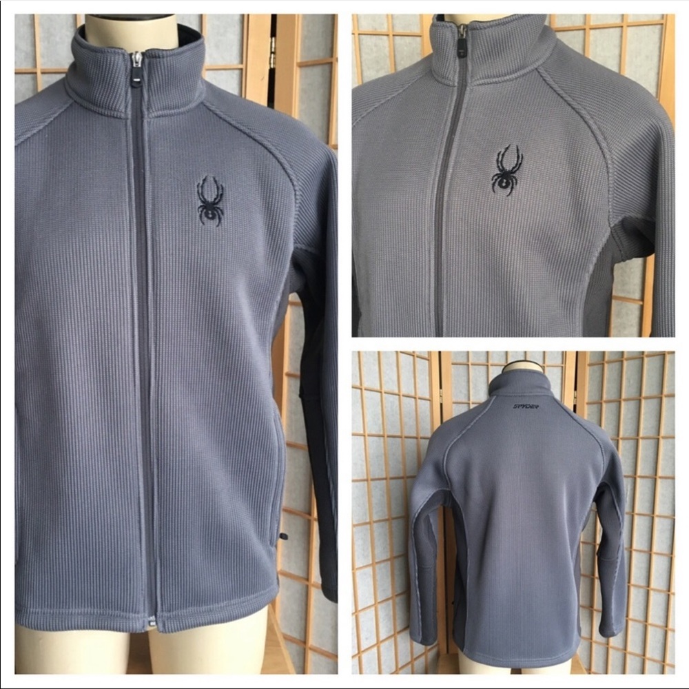 Spyder Full Zip Grey Jacket SZ M